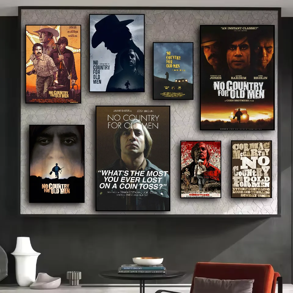 

No Country For Old Men Poster HD art sticky wall waterproof home living room bedroom bar aesthetic decoration