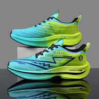 Men's Carbon Plate Sneakers Marathon Racing Sports Running Shoes Light Male Professional Training Shoes Comfortable Tennis Shoes
