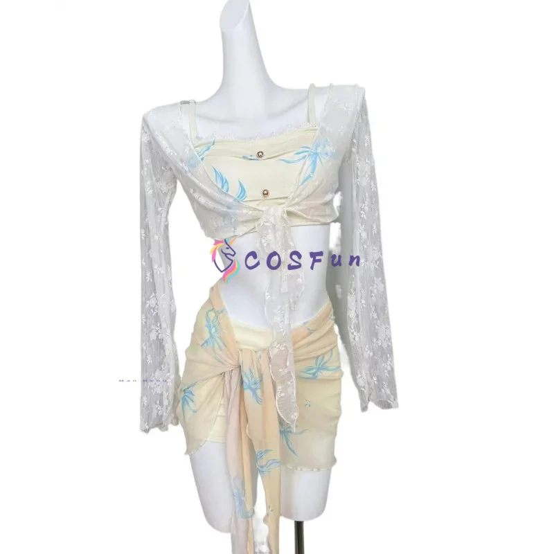 أزياء الحب والعميق البطلة التأثيرية ملابس السباحة أنيمي لعب الأدوار حفلة الهالوين كرنفال الزي للنساء COSFun #6