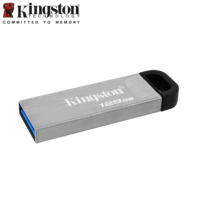 Kingston-DataTraveler محرك فلاش USB Kyson ، حافظة معدنية أنيقة بدون كابليس ، محرك القلم ، USB ، 32 جيجابايت ، 64 جيجابايت