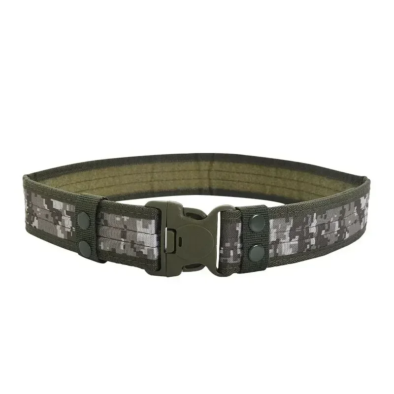 Cinturón de lona elástico Unisex de 130cm, liberación rápida, lavable a máquina, diseño trenzado de moda, accesorio militar, cinturones tácticos de caza