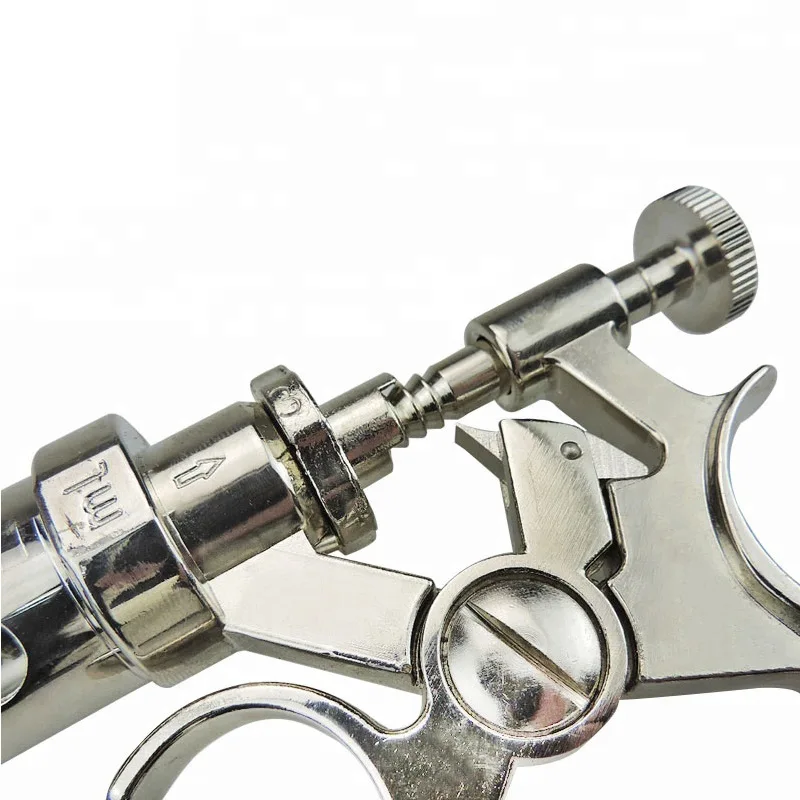 10/20/30/50Ml Continuous Syringe Adjustable Vaccine Injection for Livestock Pig Cattle Sheep Chicken Semi-automatic syringe
