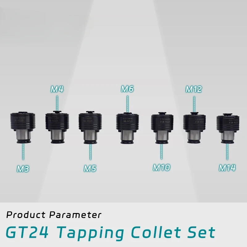 Quick Change Gt Tapping Collet For Milling Machine Gt12/Gt24/Gt42 Set for Milling Machine DIN69871 BT MT tools holder