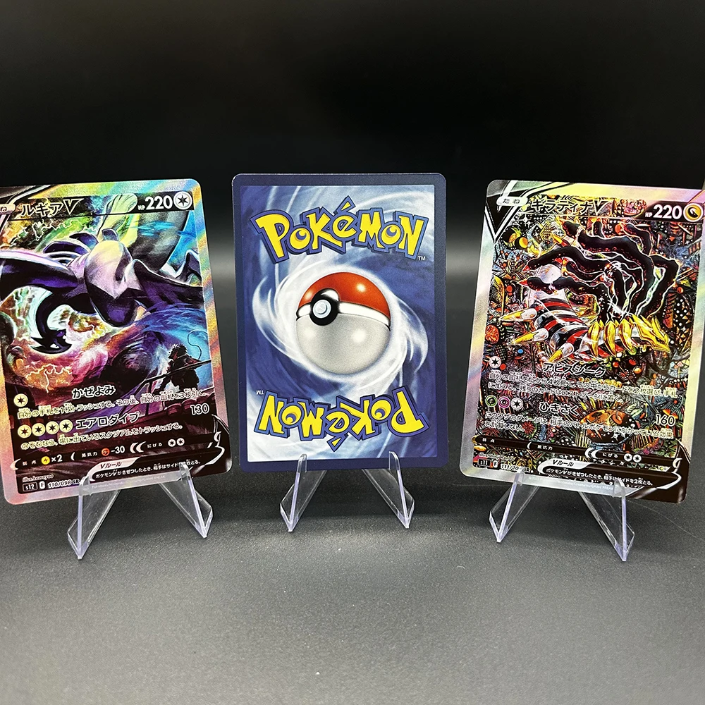 

Коллекционные DIY-карты PTCG: Galaerianmoltres V, Lugia V, Giratina V — Отдельные коллекционные карты, подарок для детей, детская игрушка