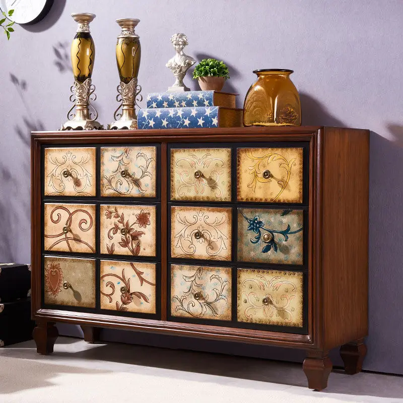 Painted chest of drawers Entry porch Partition cabinet Living room locker