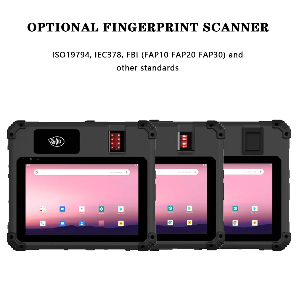 Heiße Verkäufe Industrielles, robustes Android-Tablet 8 Zoll 1000 Nits 4 g LTE Global Positioning System NFC RFID Reader Tablette