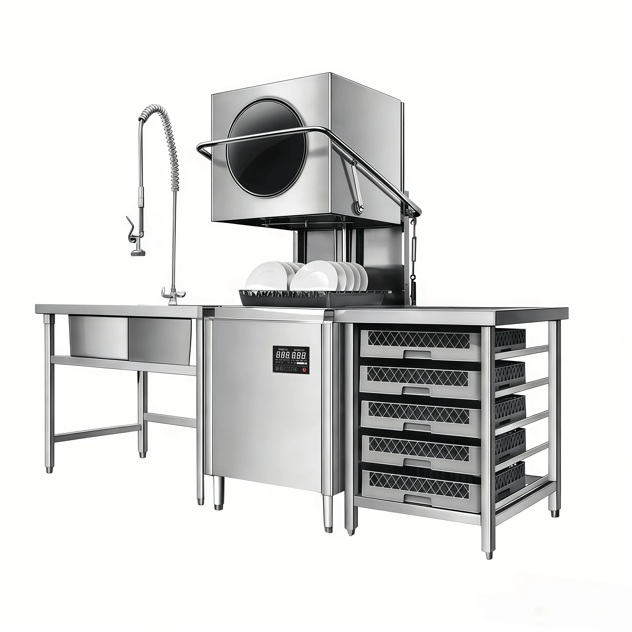 

Wholesale Commercial Dishwasher With Sterilization & Disinfection, Kitchen Dishwasher For Commercial Kitchen