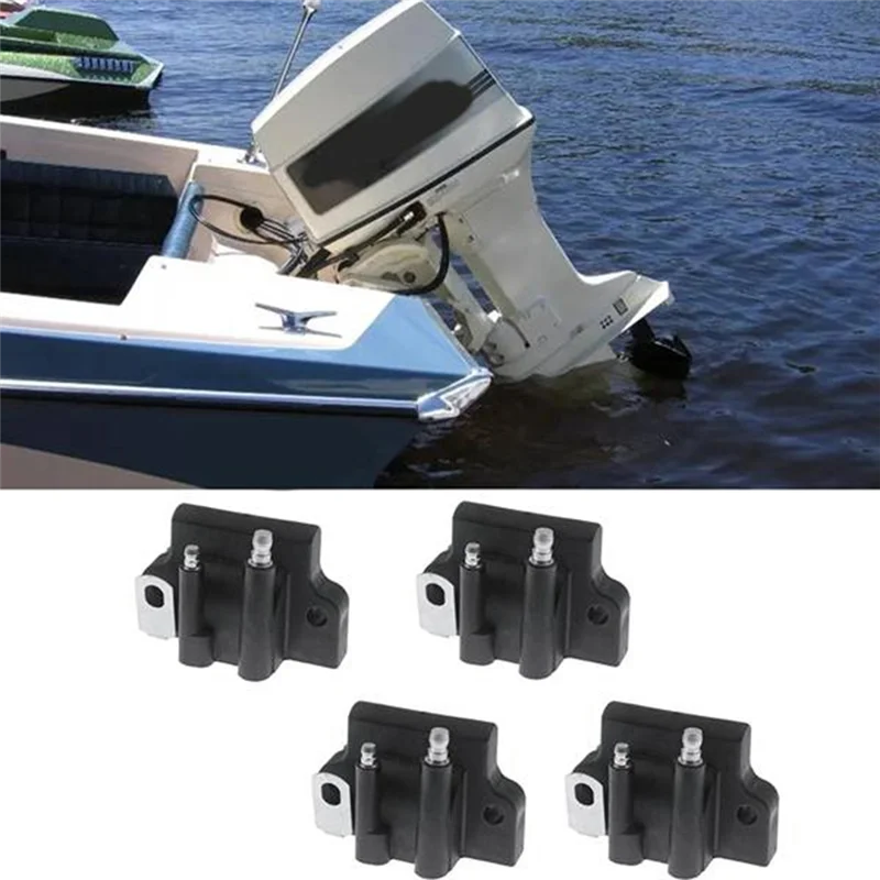 

Marine Ignition Coil 4 Pcs 582508 18-5179 183-2508 For Johnson Evinrude Outboard Engine Module Spark Coil
