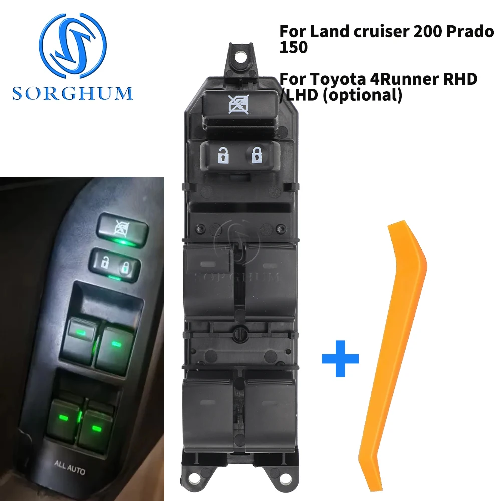 

LHD/RHD Power Window Switch For Toyota Land Cruiser 200 Prado Allion Camry Alphard Corolla Venza Lexus 84040-33080 84040-33060