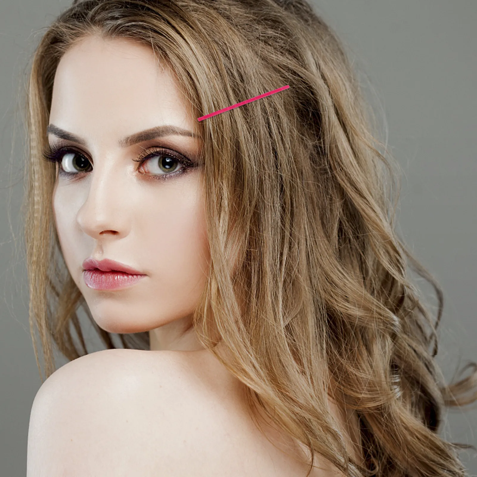 

100Pcs Rainbow Metal Hairpins Tough Reusable Hair Clips for Styling Updos Braids Gym Travel Women Hair Accessories