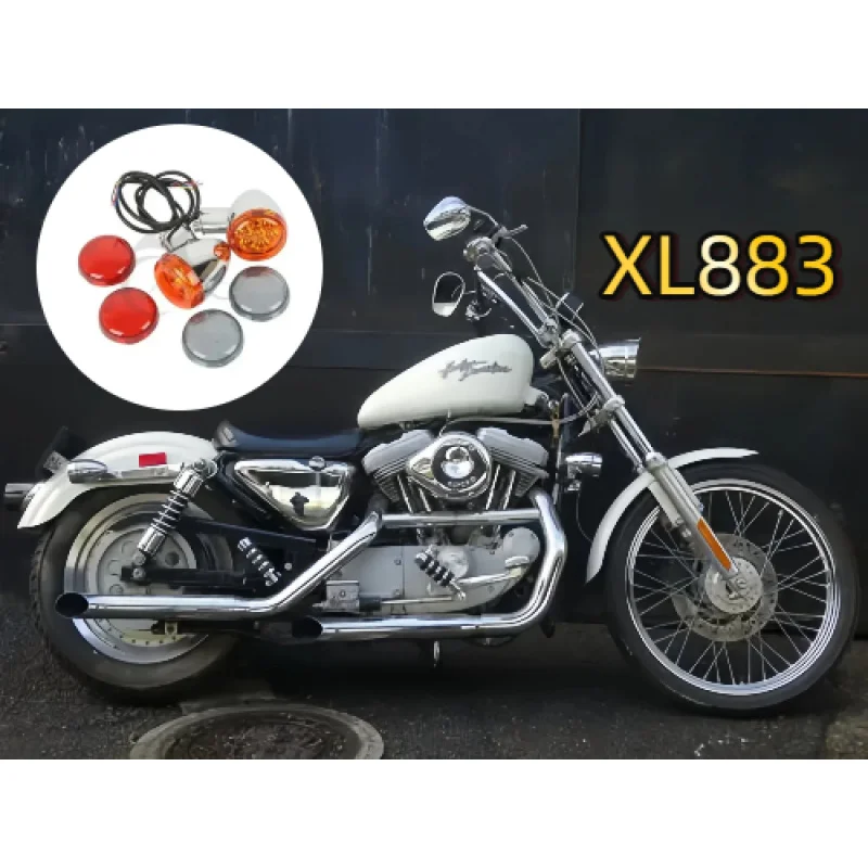 

Motorcycle Motorbike Rear LED Turn Signal Light Lamp Bracket For Harley XL 883 1200 Sportster 92-Up