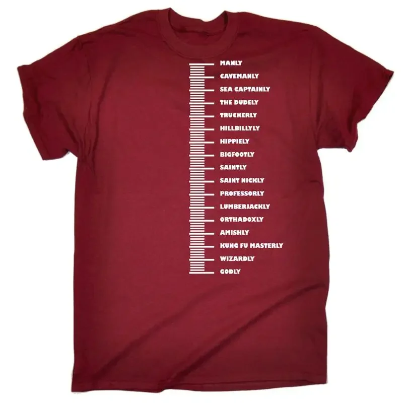 Beard Level T Shirt Him Brother Dad Facial Hair Joke Funny Birthday Fashion Gift