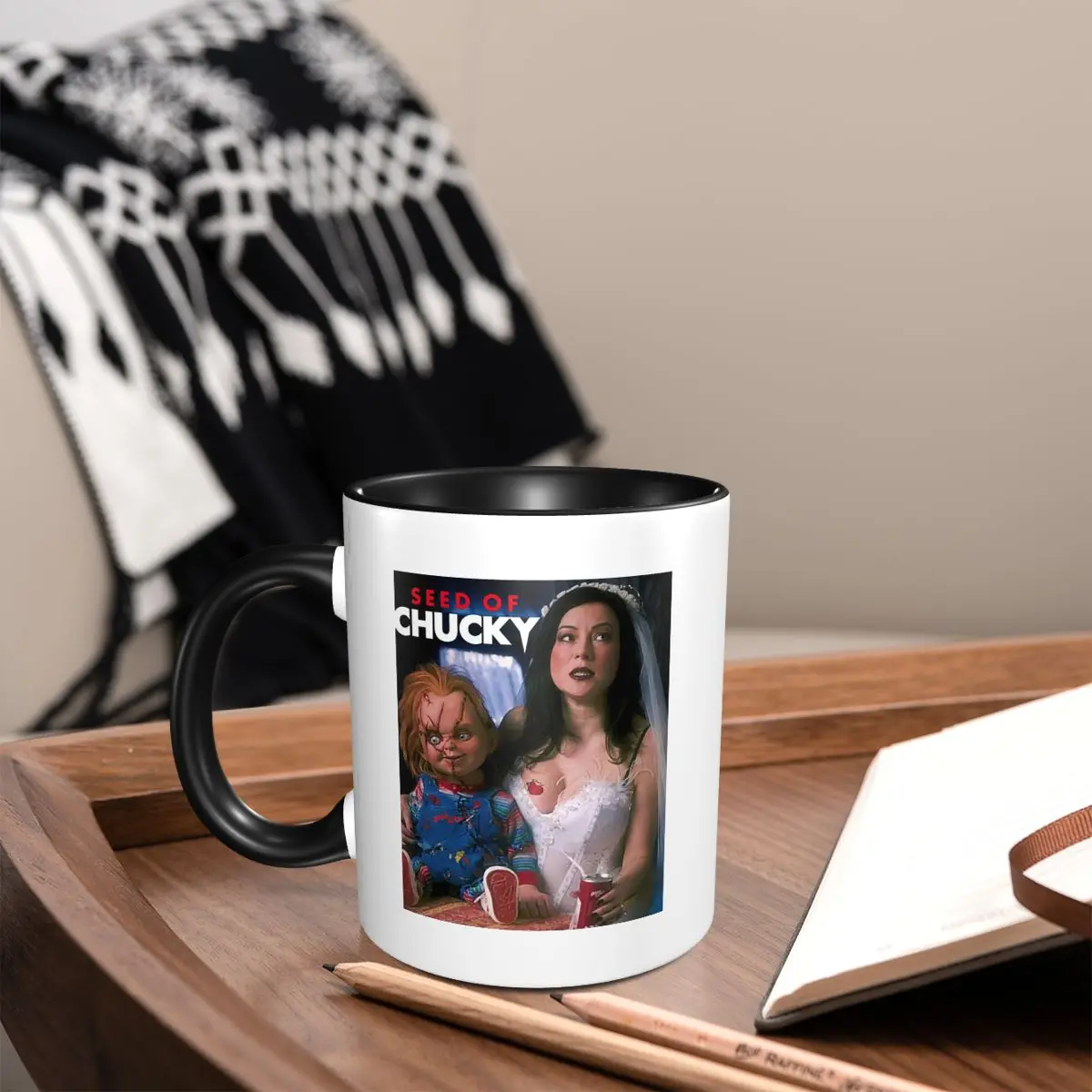 Chucky From Child's Play Mug Funny Ceramic Coffee Cups Tea Mugs Milk Cup Drinkware Gifts for Woman Man
