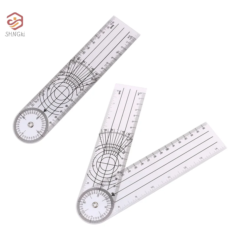 1PC Multi-Ruler Goniometer Angle Medical Spinal Ruler 360 Degree Measuring Tool