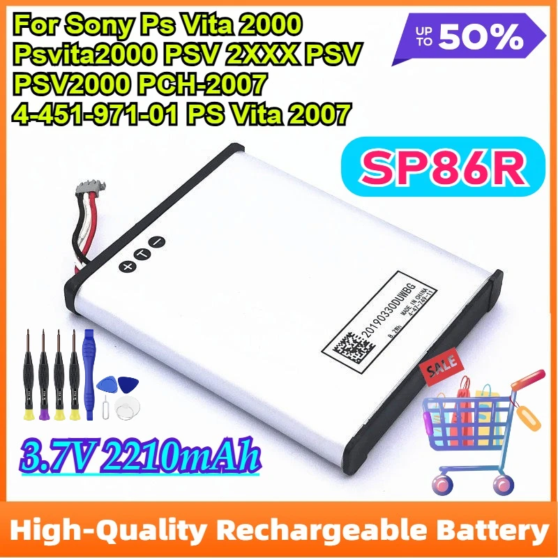 

SP86R 2210mAh Rechargeable Battery for Sony Ps Vita 2000 Psvita2000 PSV 2XXX PSV PSV2000 PCH-2007 4-451-971-01 PS Vita 2007