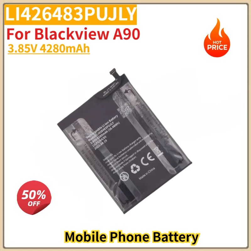LI426483PUJLY High Quality Phone Battery 3.85V 4280mAh for Blackview A90 Brand New Replacement Battery