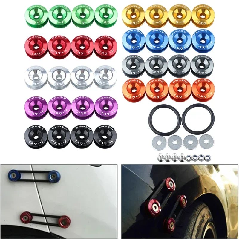 Auto parts for front and rear bumper hatchcover wrap fasteners aluminum quick-release fastener kit for auto parts