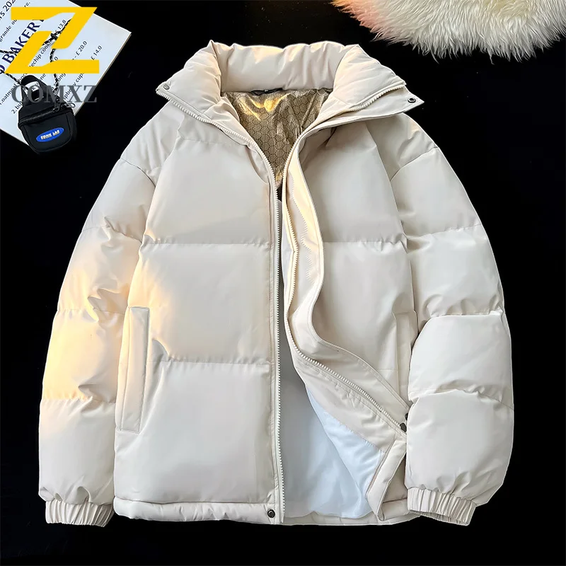 Graphene Parkas 2025 Winter New Casual Solid Stand Collar Thickened Warm Coats Outdoor Adventure Multifunctional Padding Coat