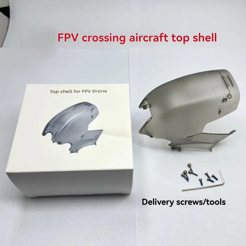 Replacement Top Shell Transparent Gray Canopy Protective Top Bar Compatible with DJI FPV Drone
