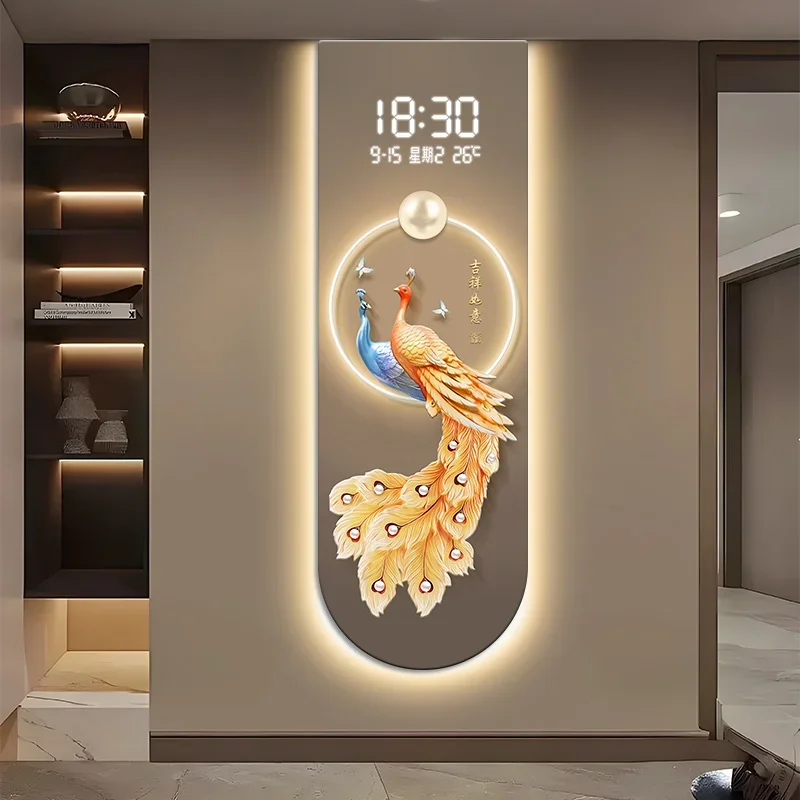 Modern Luxury Wall Watch Aesthetic Design Creative Fashion Large Restaurant Clock Wall Art Mural Nordic Reloj Pared Reloj Pared