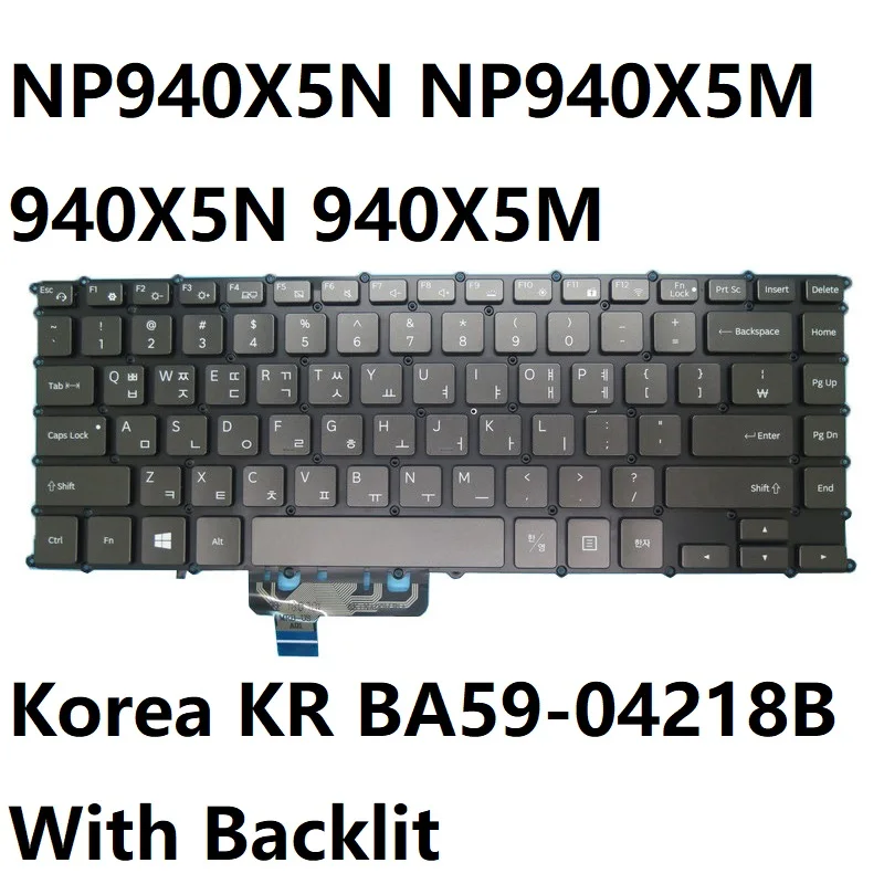 Teclado para ordenador portátil Samsung NP940X5N NP940X5M, Corea KR BA59-04218B 9Z.NAQBN.B0K, retroiluminado, negro, nuevo, 940X5N 940X5M