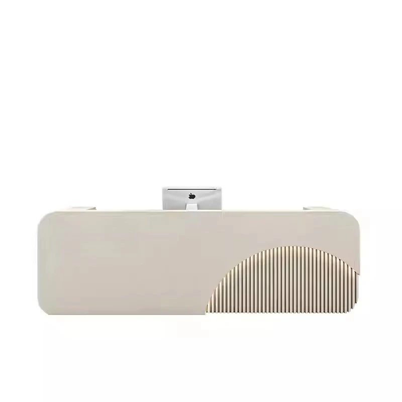 

az-Clothing Beauty Salon bar Counter Cashier Counter Reception Desk Yoga Studio Luxury Lacquered Front Desk Reception Table@