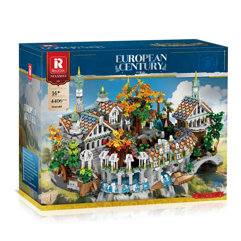 

IN STOCK Reobrix 55015 MOC Rivendell Building Blocks Medieval Gardens Bricks Construction Model Toys for Boys Christmas Gift Set