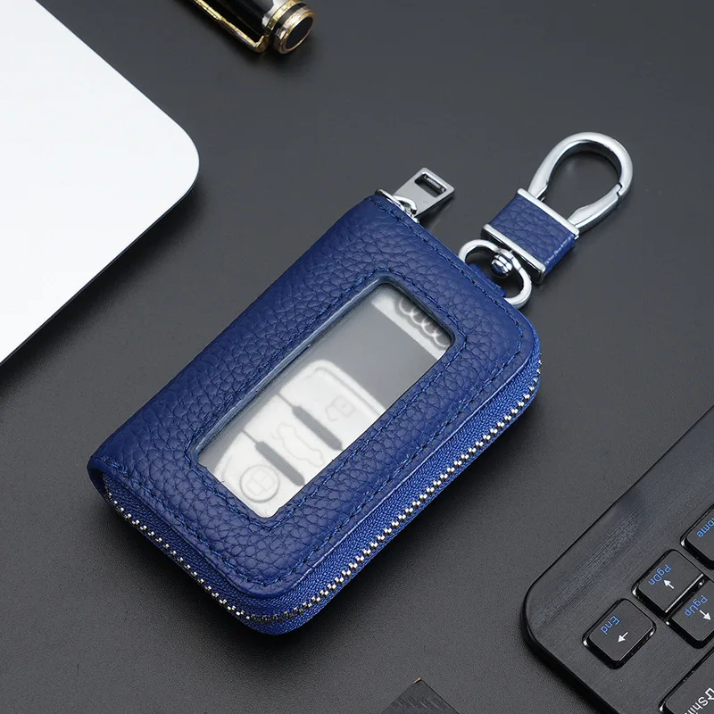 

Vintage Fob Holder Metal Zipper Universal Fit Protective Sleeve Multi-Functional Keychain Pouch Storage Bag For Coins Remote