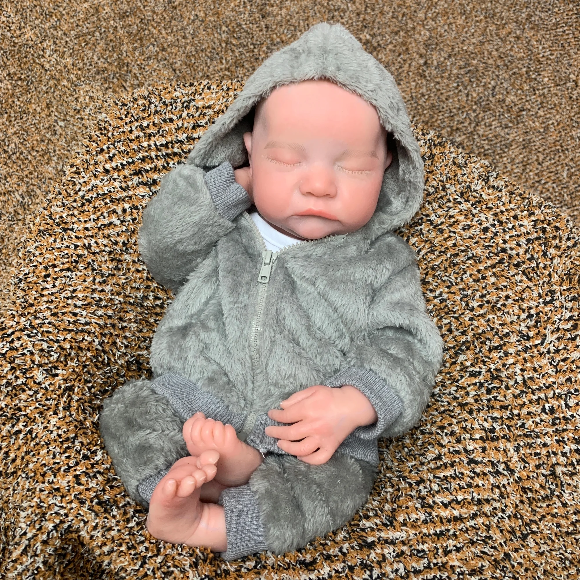 OtardDolls 42CM Open Mouth Levi Boy Soft Silicone Reborn Dolls Toys Waterproof Doll For Gifts Cute Reborn Dolls