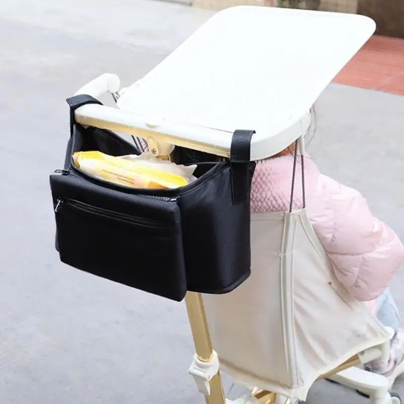 Baby Stroller Storage Solution Multifunctional Pram Organizers Bag Bottle Case