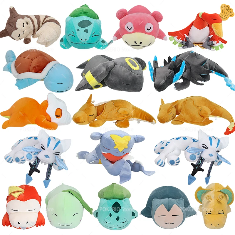 

Big Size Pokemon Plush Toy Sleeping Series Chien-Pao Mega Charizard X Cubone Umbreon Garchomp Stuffed Sofa Pillow Doll Kid Gift