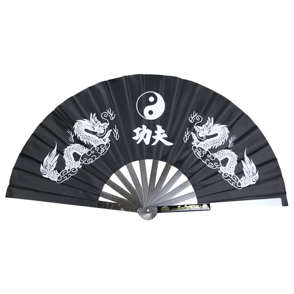 Stainless Steel Self-defense Tai Chi Fan Kung Fu Martial Arts Performance Props Square Dance Mulan Fan