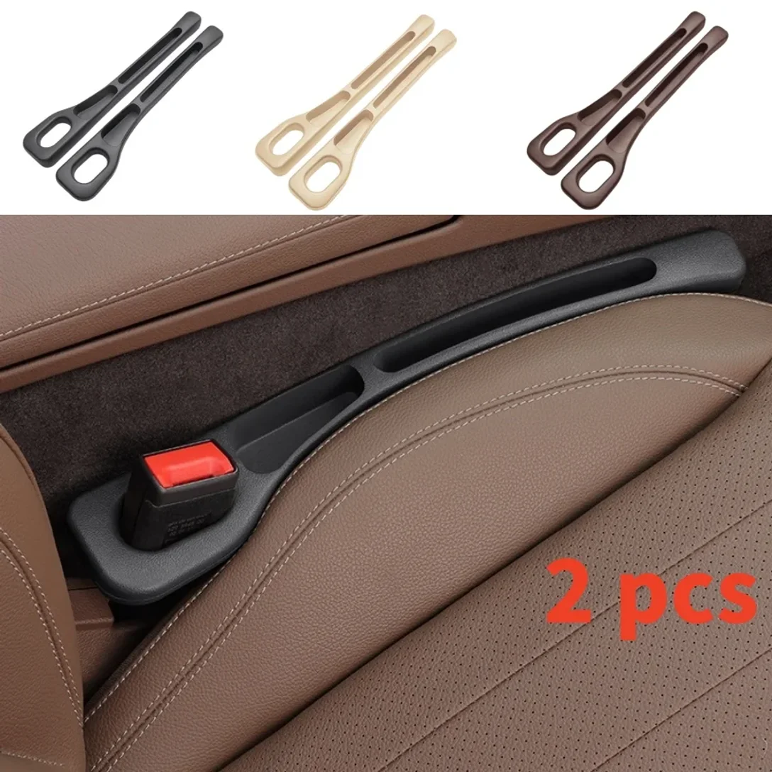 

2pc Car Seat Gap Filler Organizer Waterproof Car Seat Gap Plug Strip with 2 Grooves Seat Gap Storage Auto Interior Accessorie