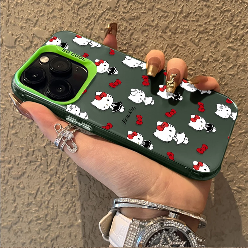 Funda roja encantadora Hello Kitty mate para Xiaomi Redmi Note 12 14 13 11 Pro Plus 4G 5G 12S 11S 10S 10 9 9S 12C 13C 14C A3 A4