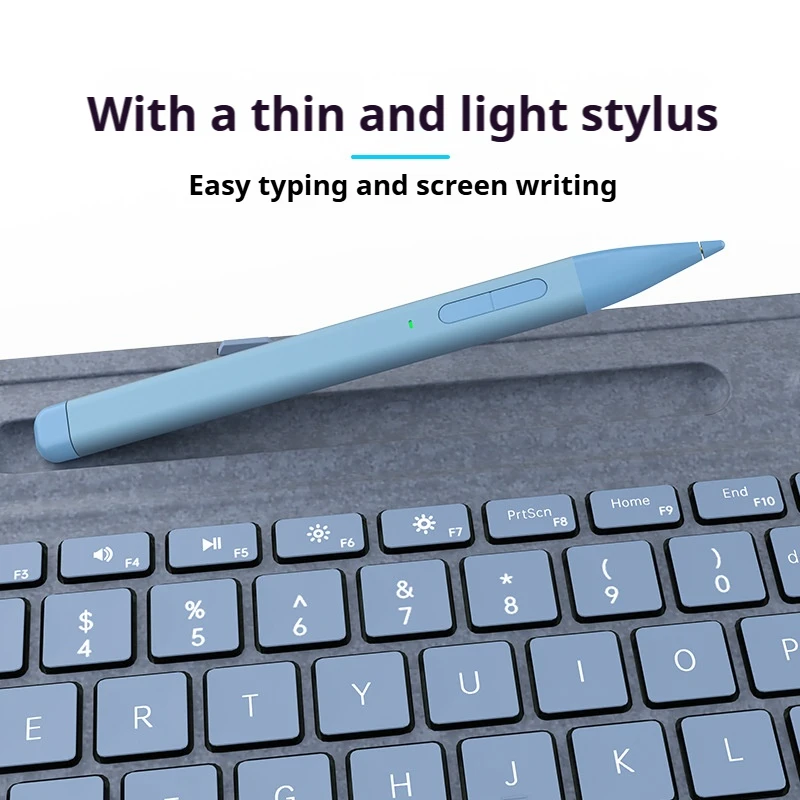 Novo teclado profissional magnético Bluetooth Surface Pro 8/9/X/10/11 atualizado, com slot para caneta, touchpad e retroiluminação de 7 cores.