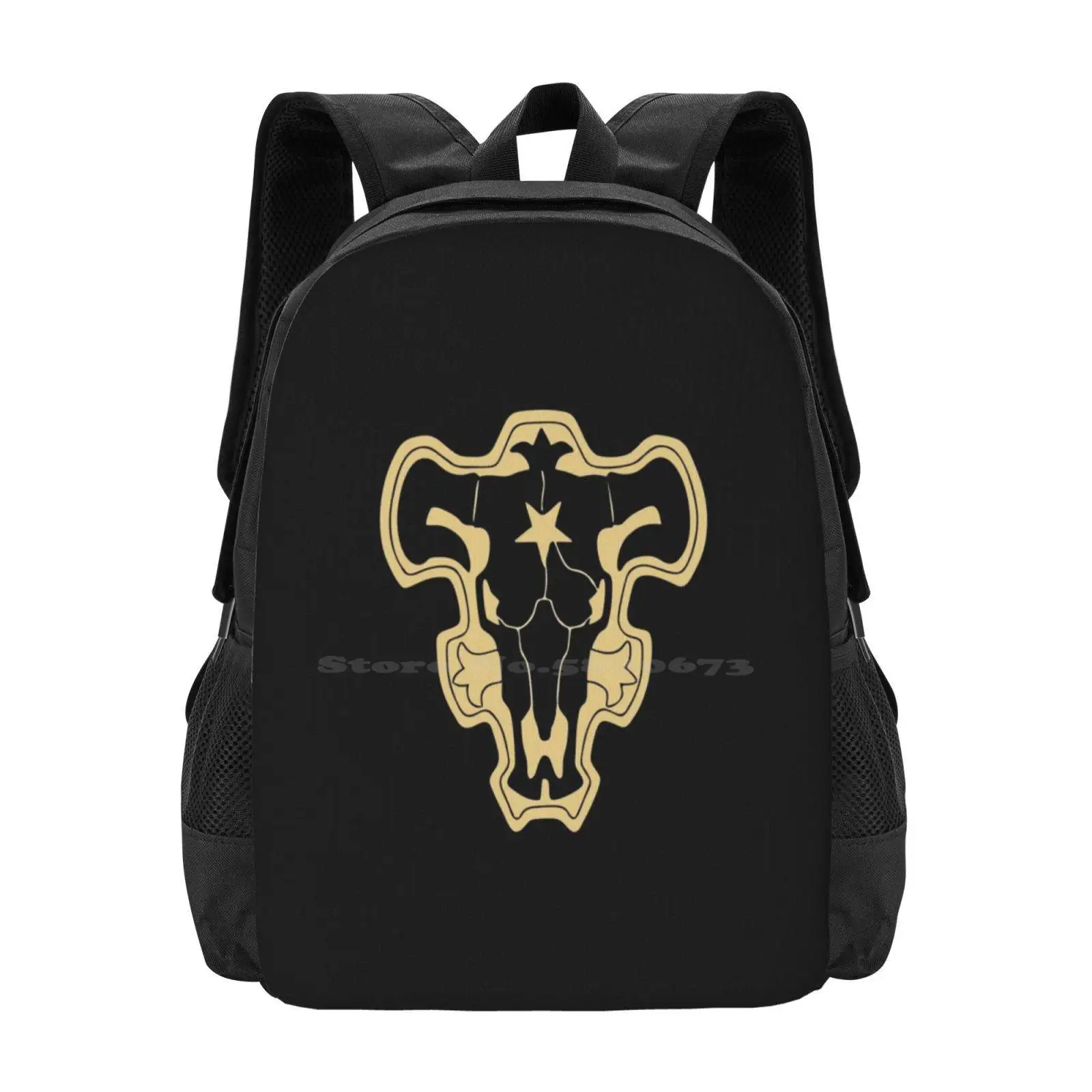 Best Seller Black Bulls Merchandise 3d Print Design zaino borsa per studenti Black Bulls Stuff Black