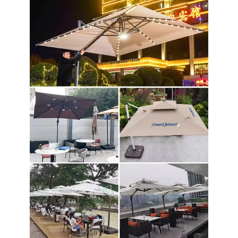 Outdoor courtyard umbrella parasol villa outdoor balcony garden stall big sun umbrella shed outdoor leisure