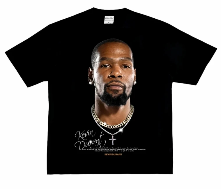 أزياء الرجال تي شيرت كرة السلة ستار الأمريكية كبير رئيس طباعة قصيرة الأكمام القطن تي شيرت فضفاض الشارع ارتداء قمم الملابس