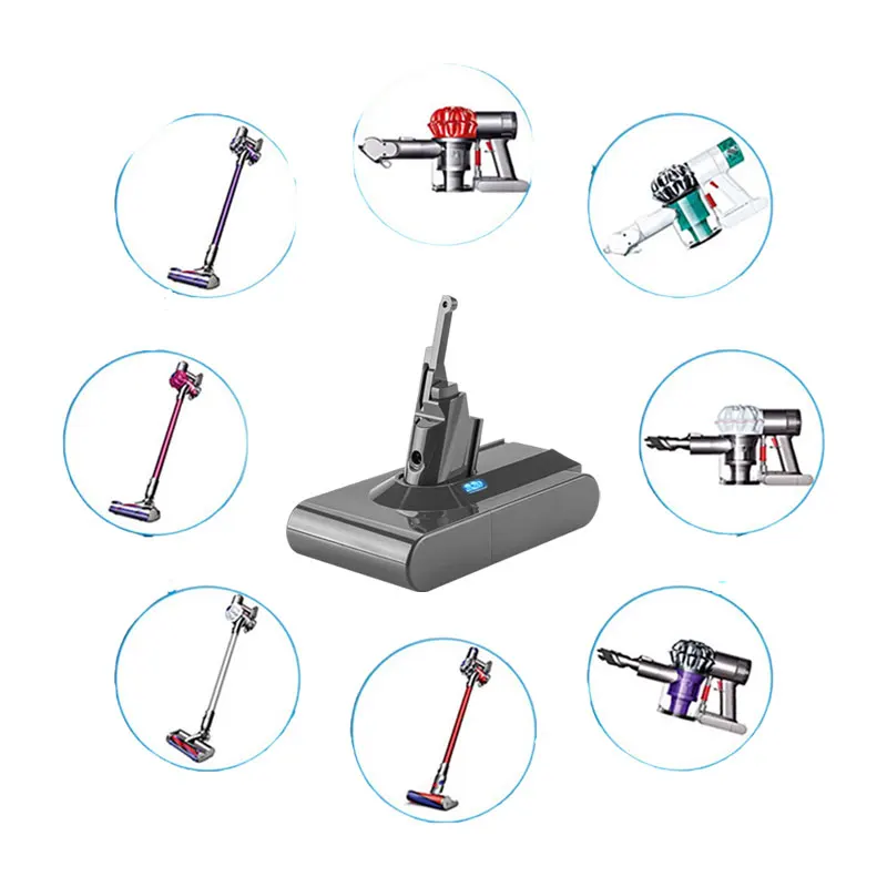 Dobíjecí baterie do vysavače Dyson V6 V7 V8 V10 V11 V15 Series SV07 SV09 SV10 DC62 Absolute Fluffy Animal Pro Bateria - náhled 6