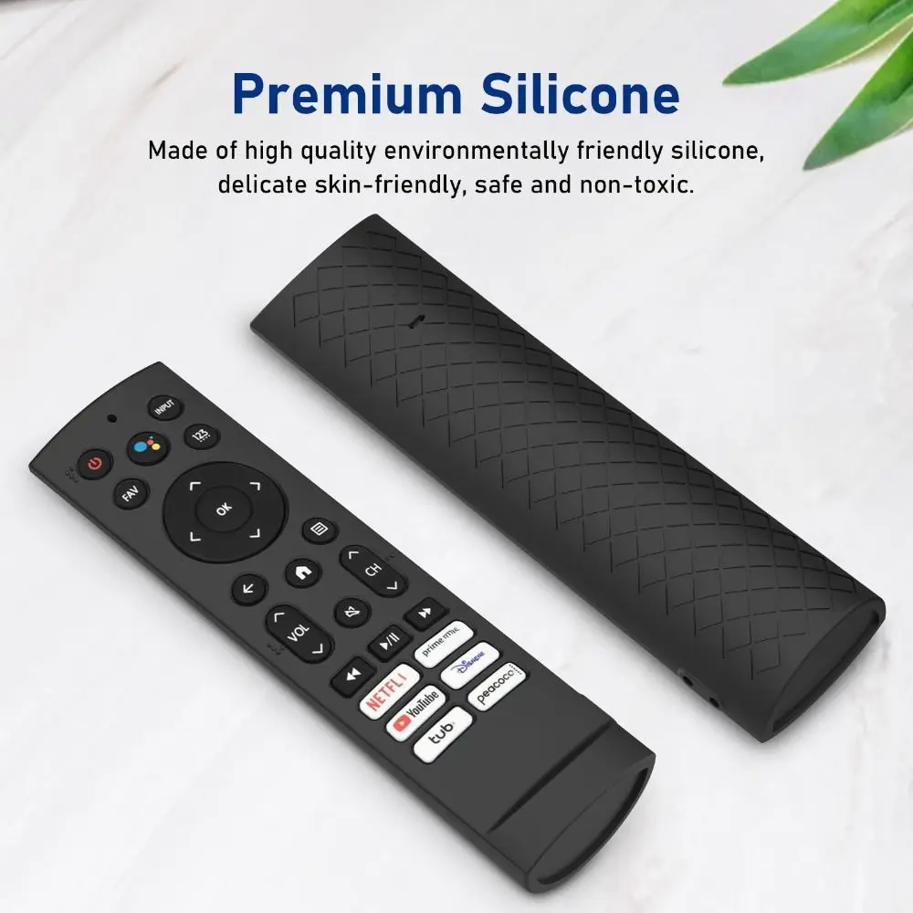 Silicone TV Remote Controller Cover Simple Washable Soft Shell Shockproof Household Protector for Hisense ERF3F80H ZDB1210320