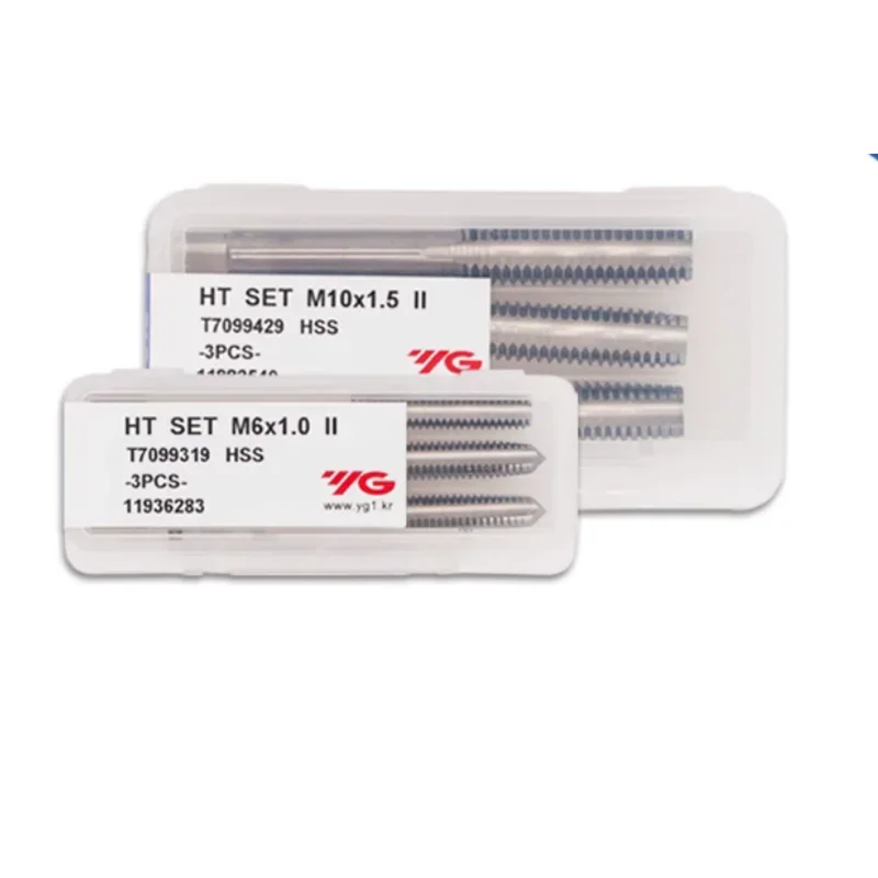 100% Original Korea YG - 1 T7099 High Quality HSS Hand 1# 2# 3# 3Pcs/Set Tap M3 M4 M5 M6 M8 M10 M12 M14 M16
