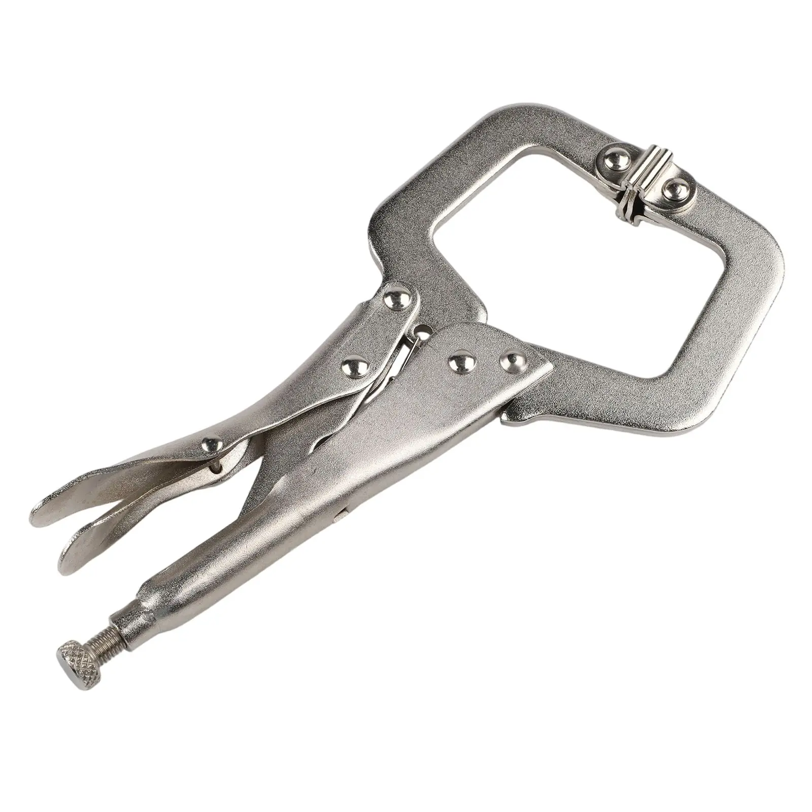 9 Inch Steel C Clamp Vise Grip Locking Welding Pliers Wood Tenon Locator Pincers Tongs Forceps Hand Woodworking Repair