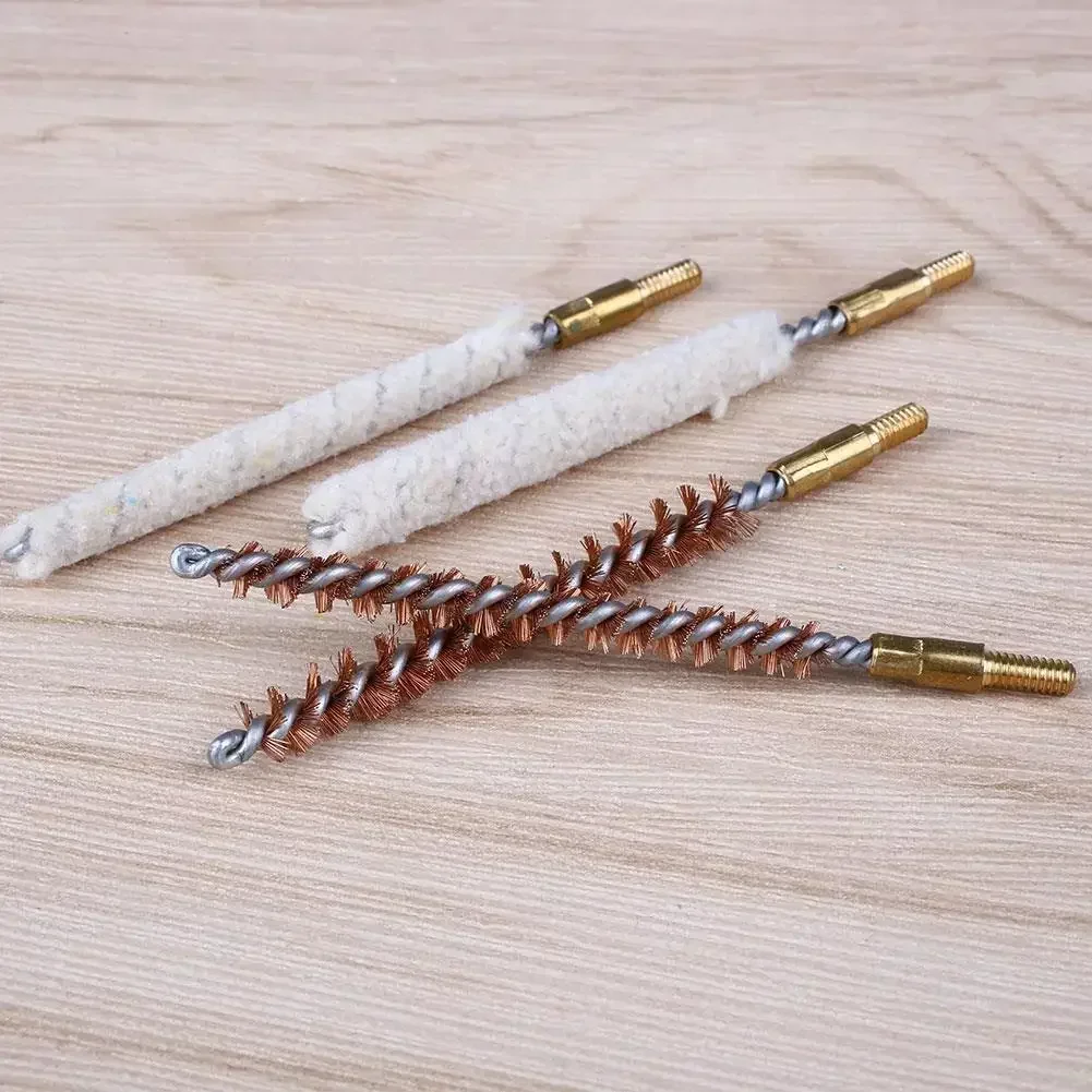 Tactical Rifle Gun Cleaning Kit Barrel Wire Brush Clothes Wool Mops for Hunting .177 .22 22LR Pistol Set view 4