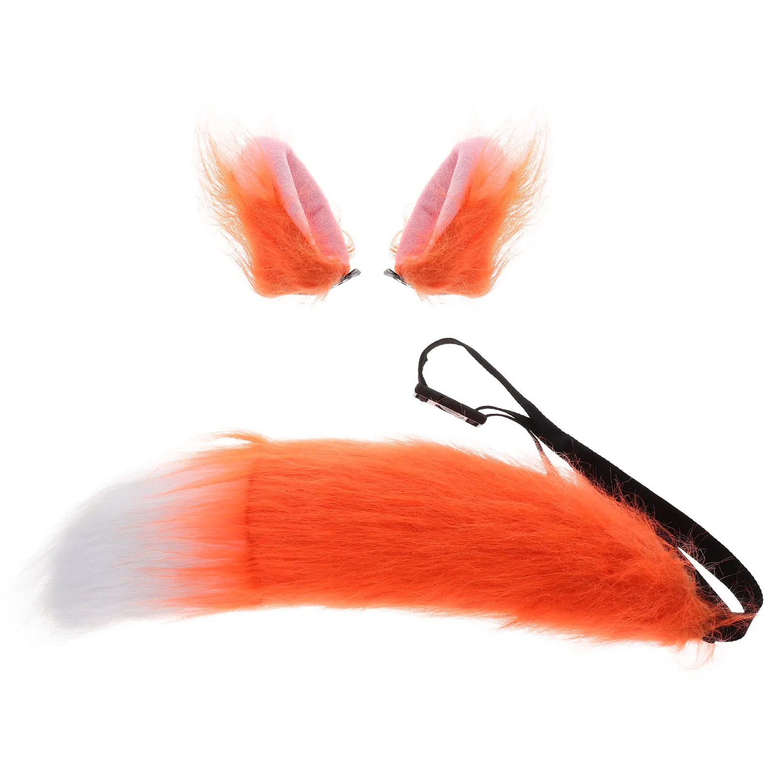 

Prop Faux Clothing Animal Tails for Kids Orange Costume Headwear Ears and Cosplay Woman