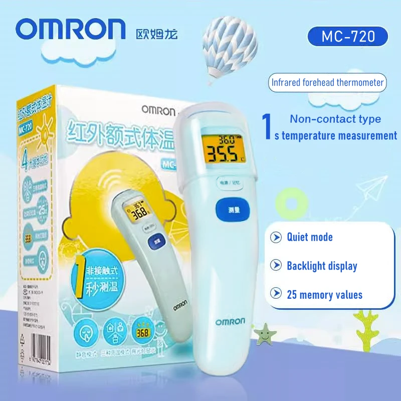 Omron Thermometer Infrared Digital LCD Body/Water Measurement Forehead Ear Non-Contact Adult Fever IR Children Termometro