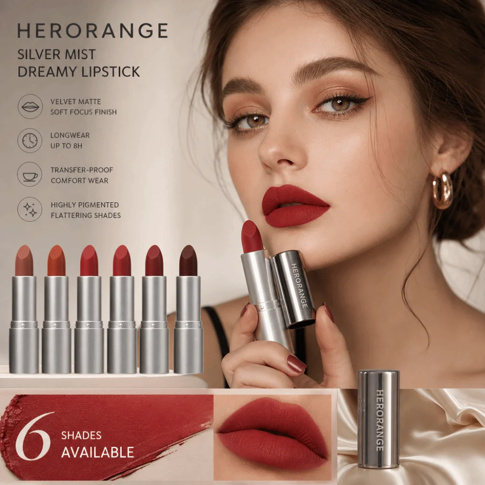 Sexy Velvet Matte Lipstick Lasting Waterproof Red Lip Stick Lip Tint Non Stick Cup Lips Makeup Rouge Lip Gloss Daily Wear