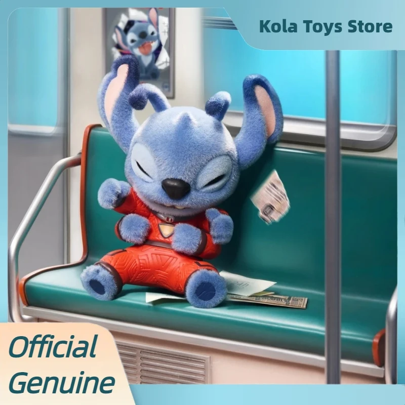 Genuino Stitch Ohana significa Serie di famiglie Scatola misteriosa Figurine carine Ornamenti Giocattoli Bambole Stitch Blind Box Anime Figure Regali