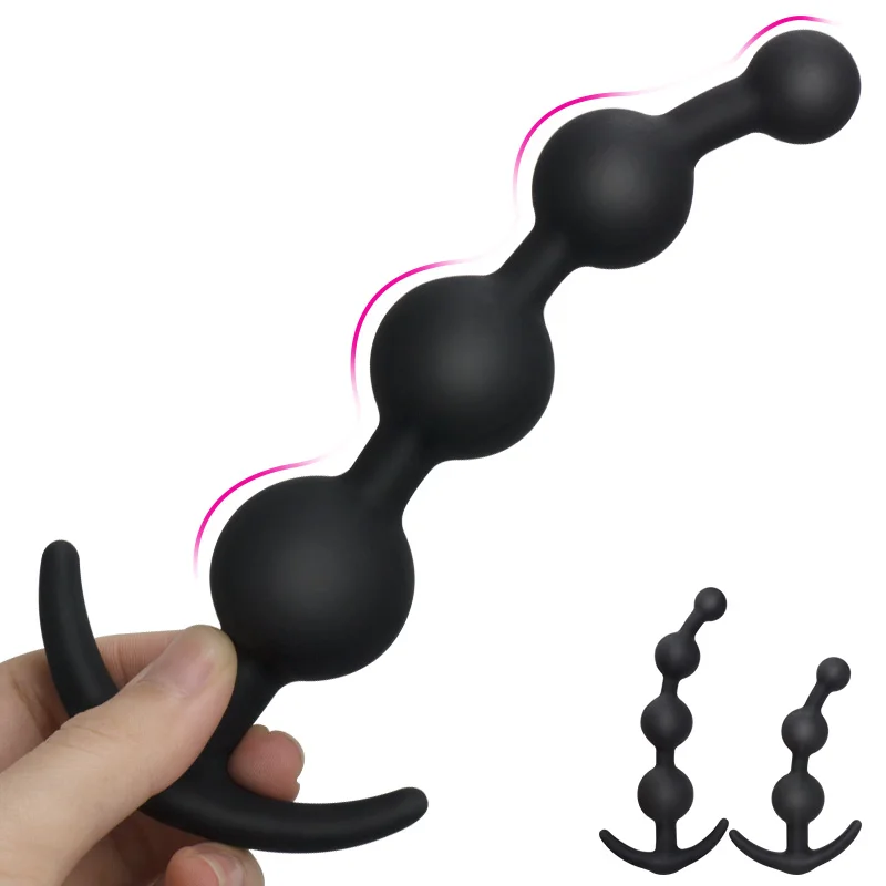 2 Sizes Anal Plug Dildos For Beginner Silicone Prostate Massager Anal Beads Sex Toys For Woman Slave Anal Erotic Goods