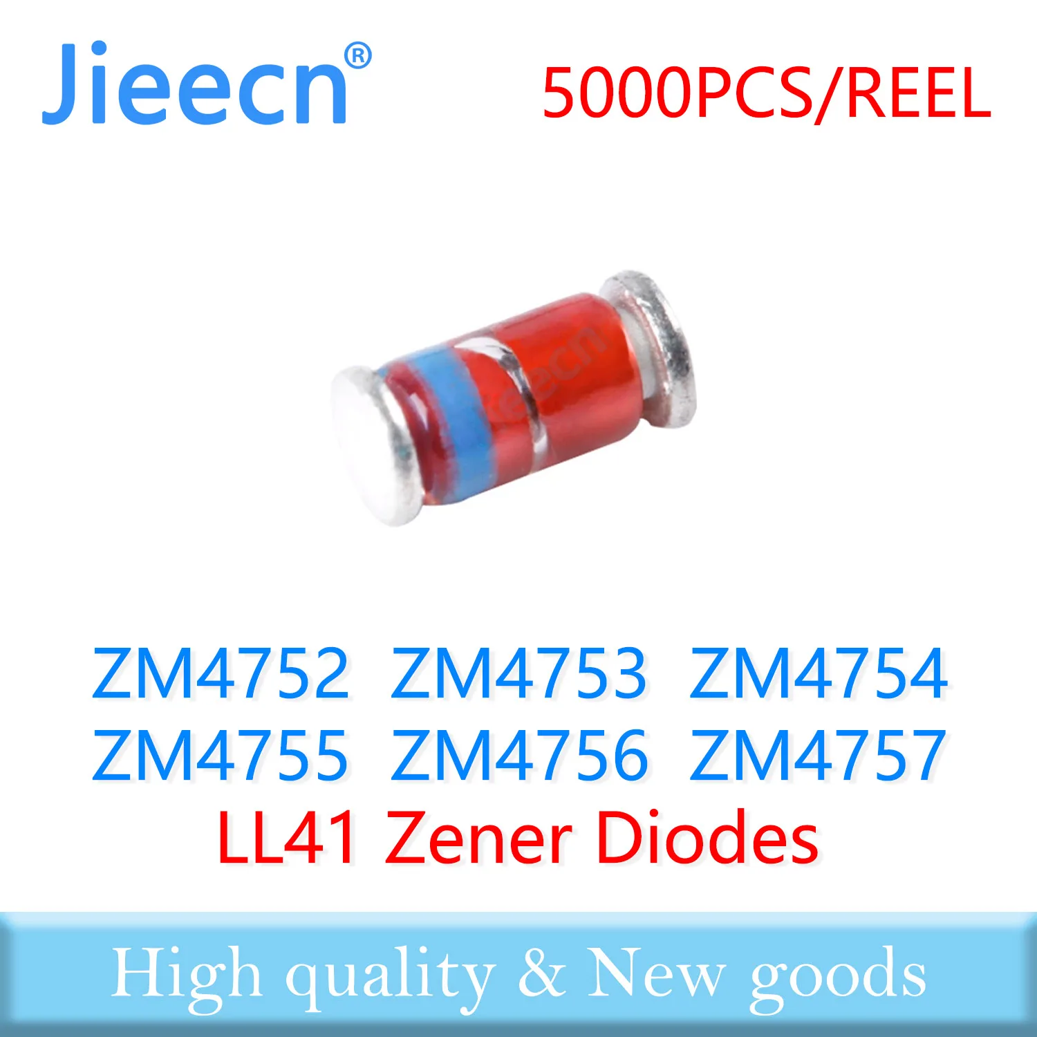 5000PCS LL41 1W ZM4752 33V ZM4753 36V ZM4754 39V ZM4755 43V ZM4756 47V ZM4757 51V SMD Zener Diodes High quality