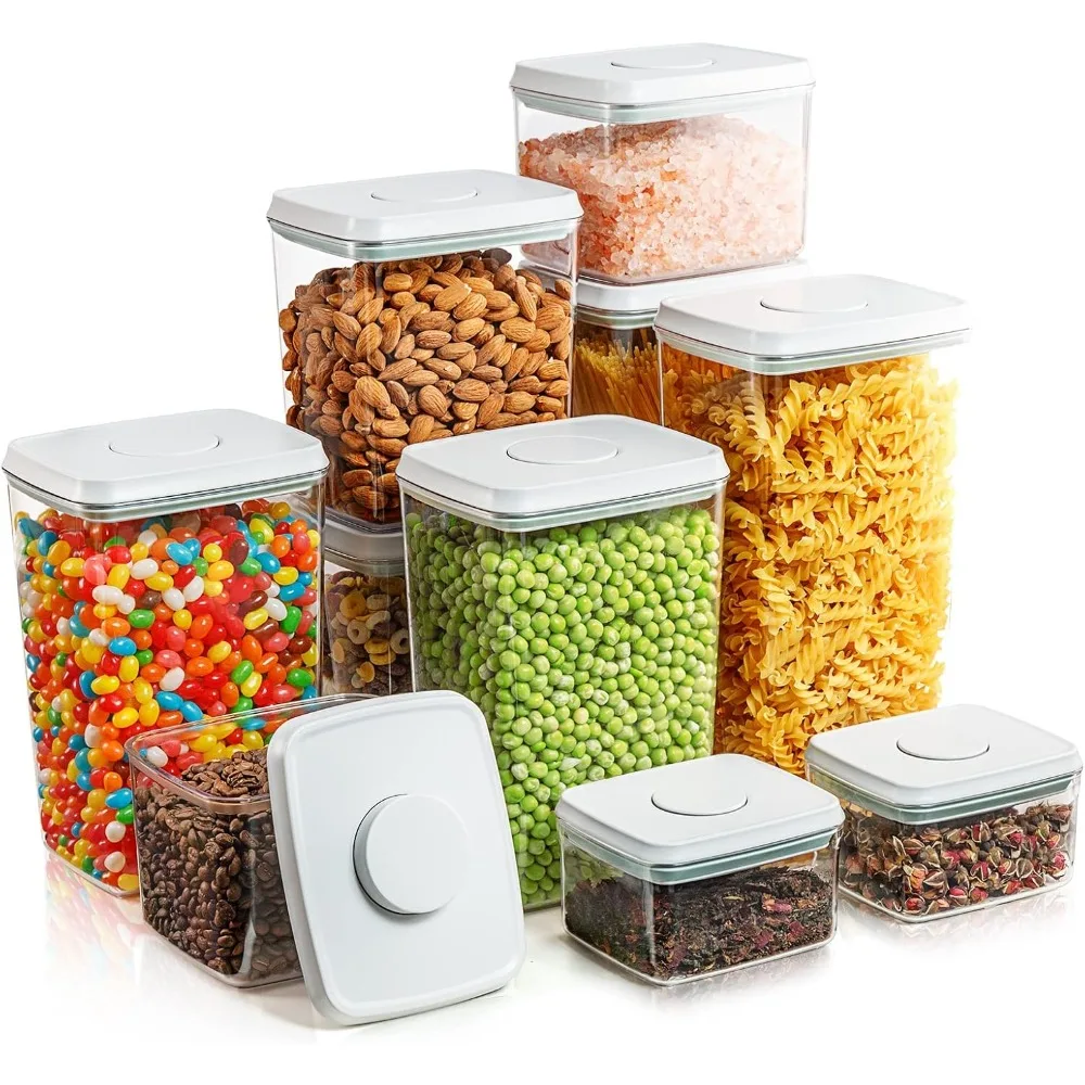 

Airtight Food Containers 10-Piece Set BPA-Free Stackable Air Tight Food Containers with Lids Ideal for Storage Cereal